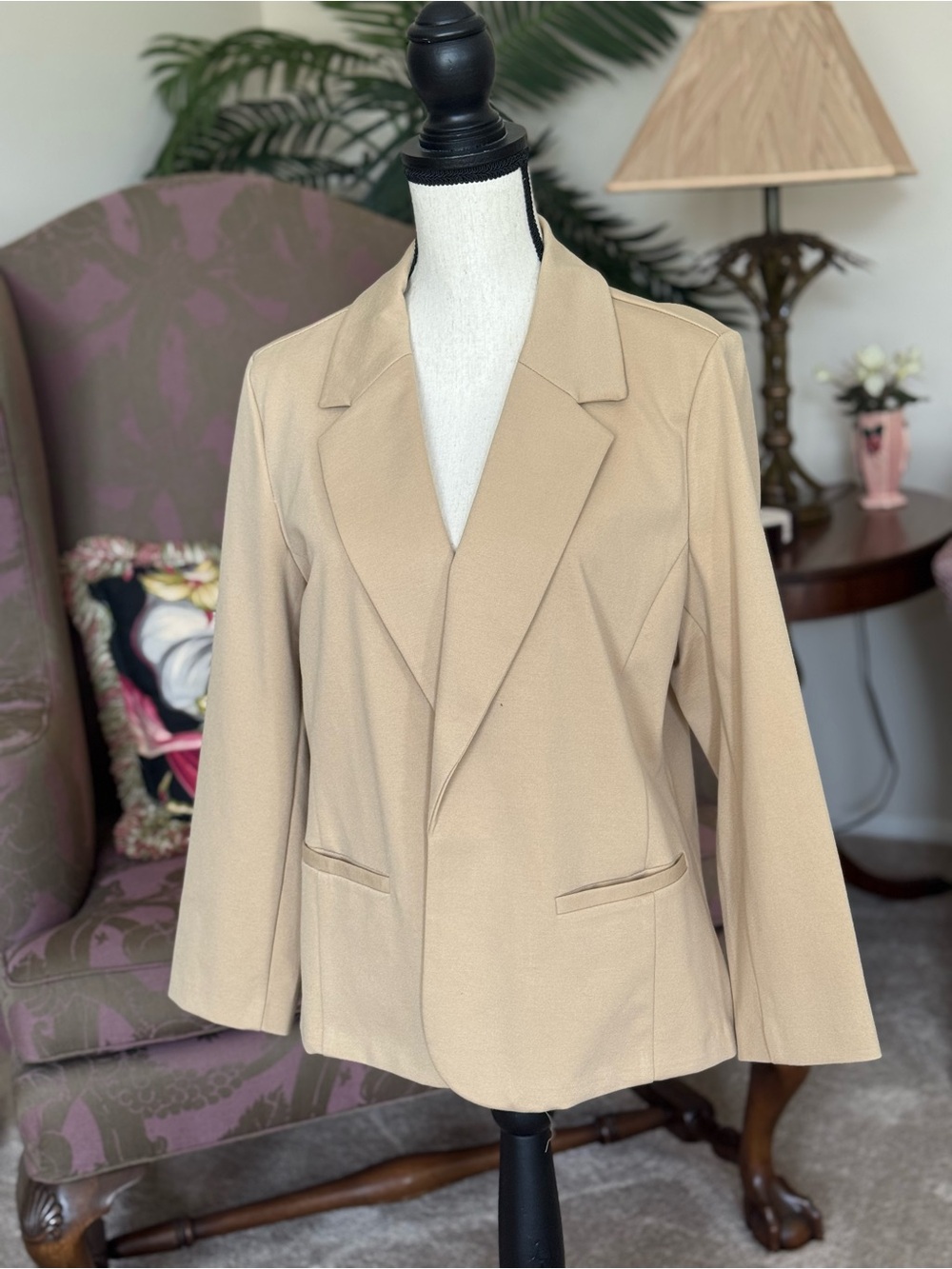 croft & barrow Beige Women's Blazer Jacket